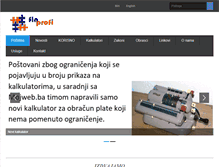 Tablet Screenshot of finprofi.ba